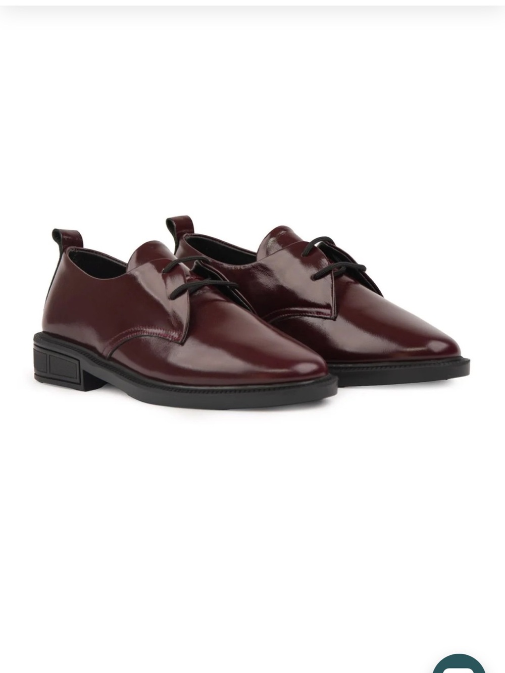 PEGIA Dores Patent Leather Derby Shoes